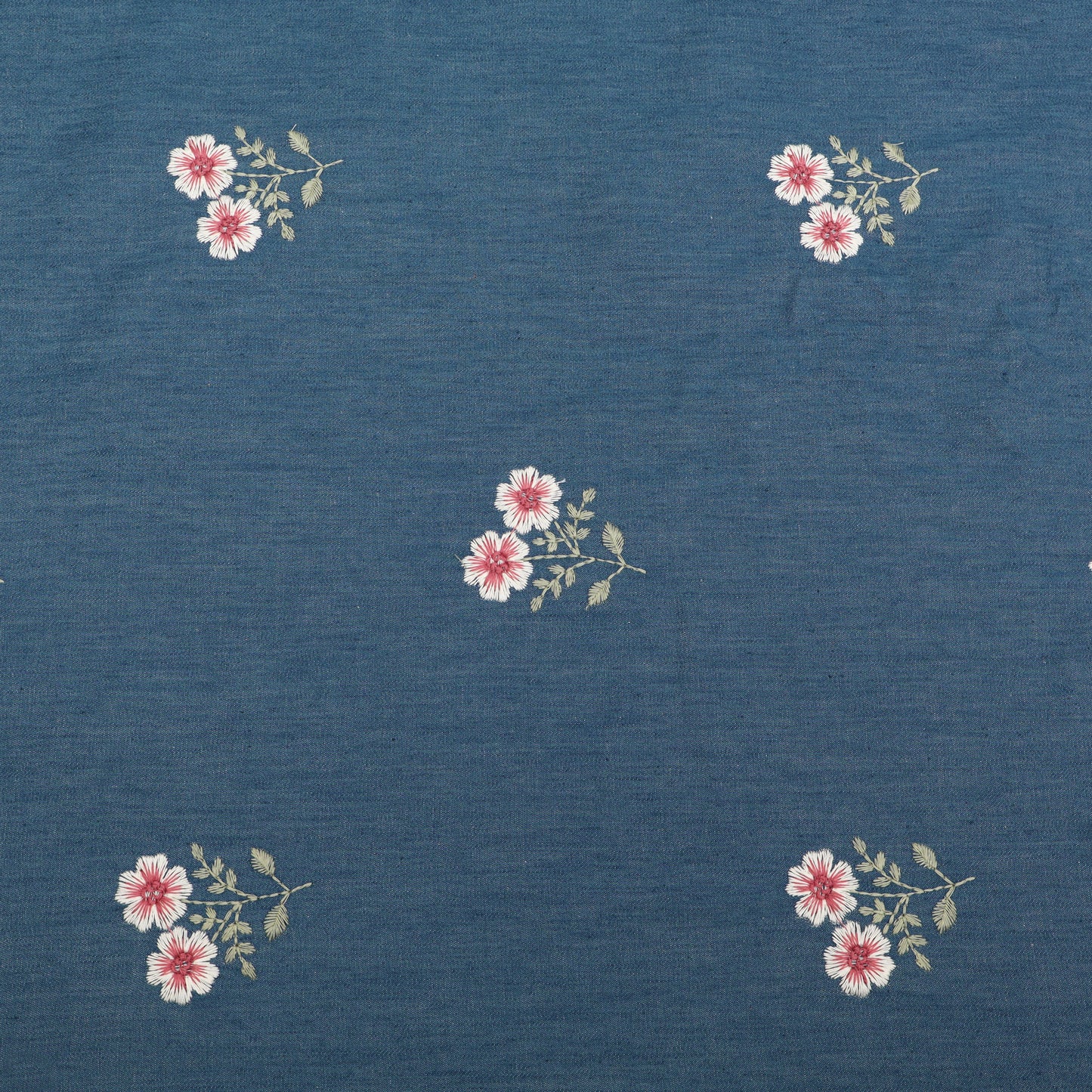 Denim Embroidery Fabric