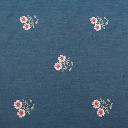 Denim Embroidery Fabric
