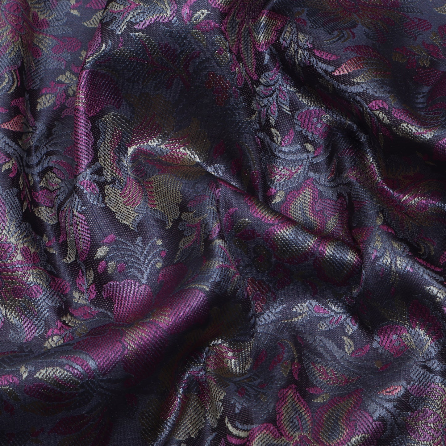 Grey Color Tanchui Brocade Fabric