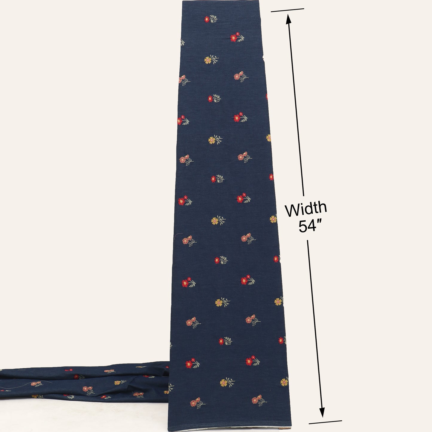 Denim Embroidery Fabric