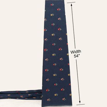 Denim Embroidery Fabric