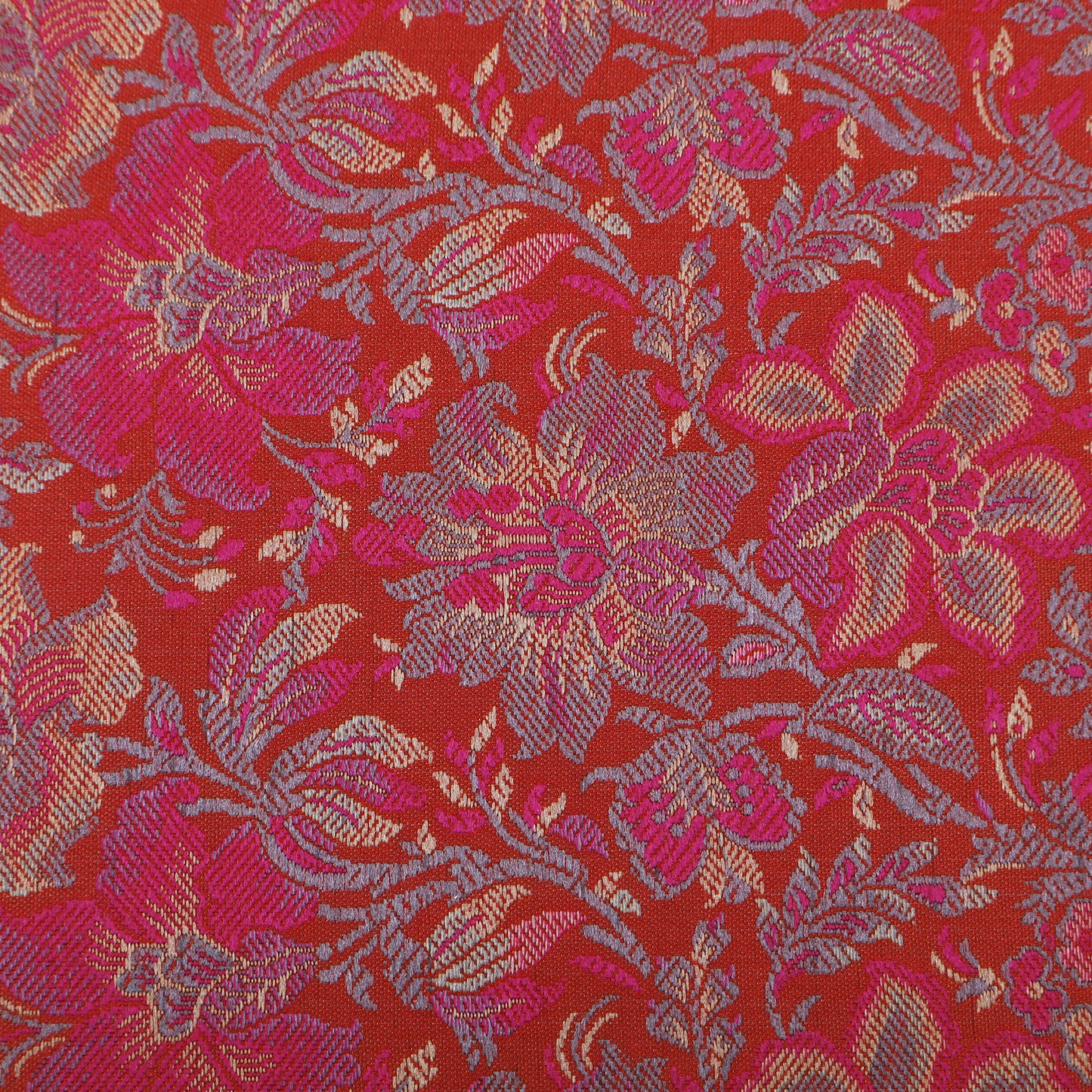 Orange Color Tanchui Brocade Fabric