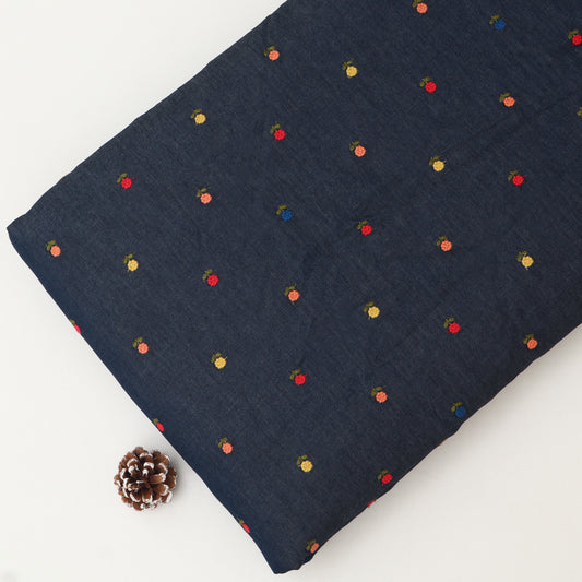 Denim Embroidery Fabric