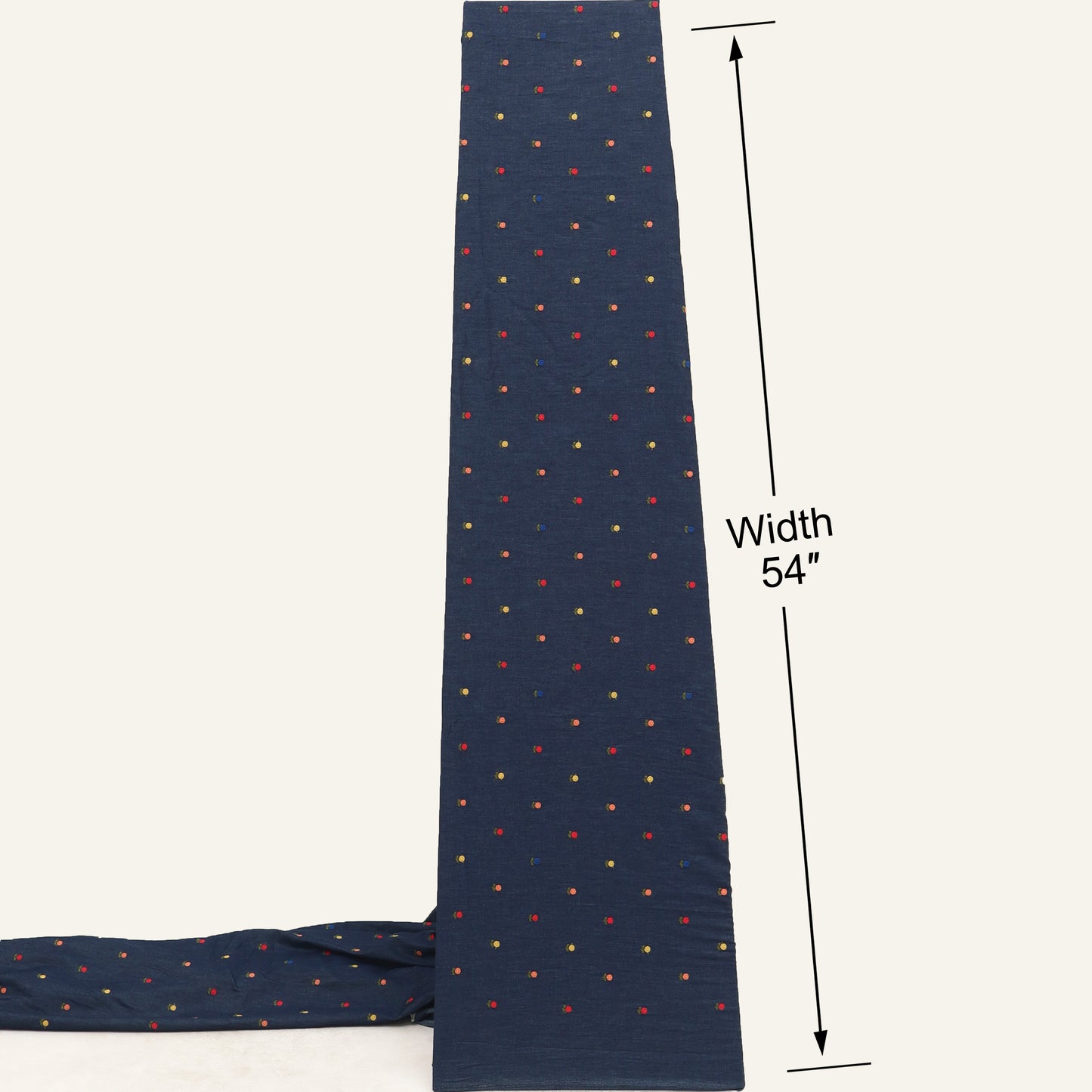 Denim Embroidery Fabric