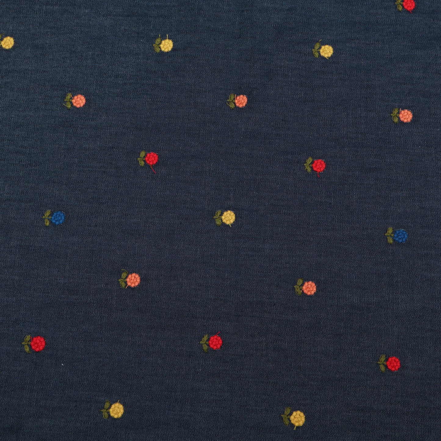 Denim Embroidery Fabric