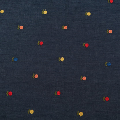 Denim Embroidery Fabric