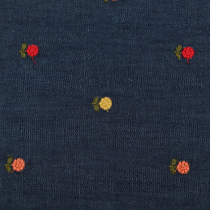 Denim Embroidery Fabric