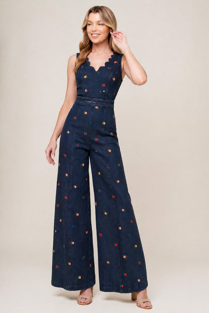 Denim Embroidery Fabric