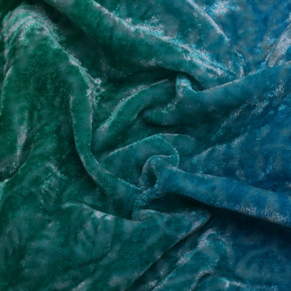 Shaded Color Silk Velvet Print Fabric