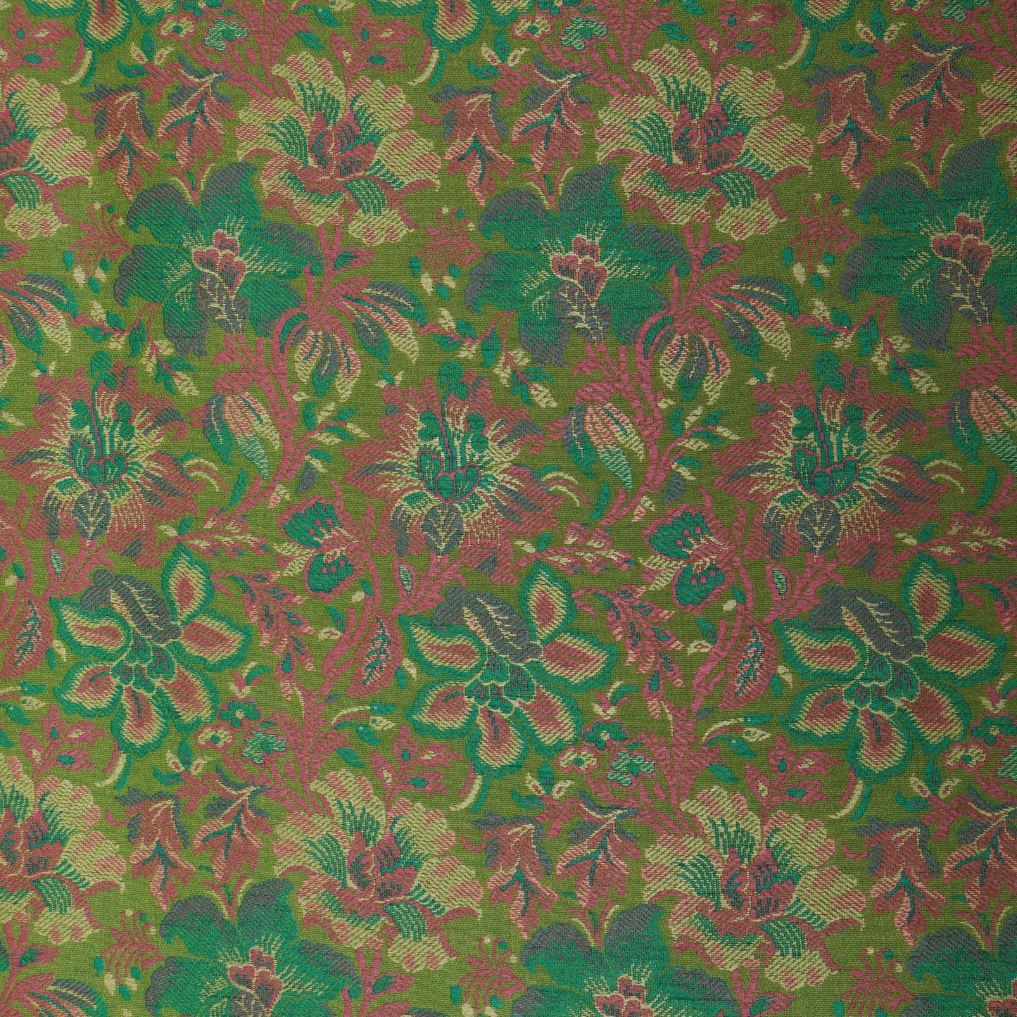 Green Color Tanchui Brocade Fabric