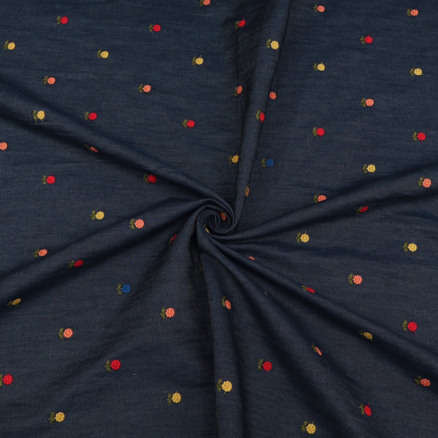 Denim Embroidery Fabric