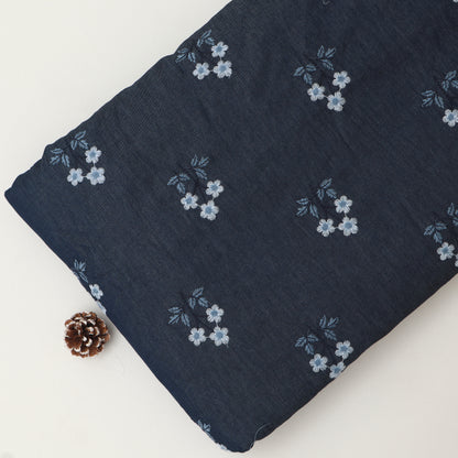 Denim Embroidery Fabric