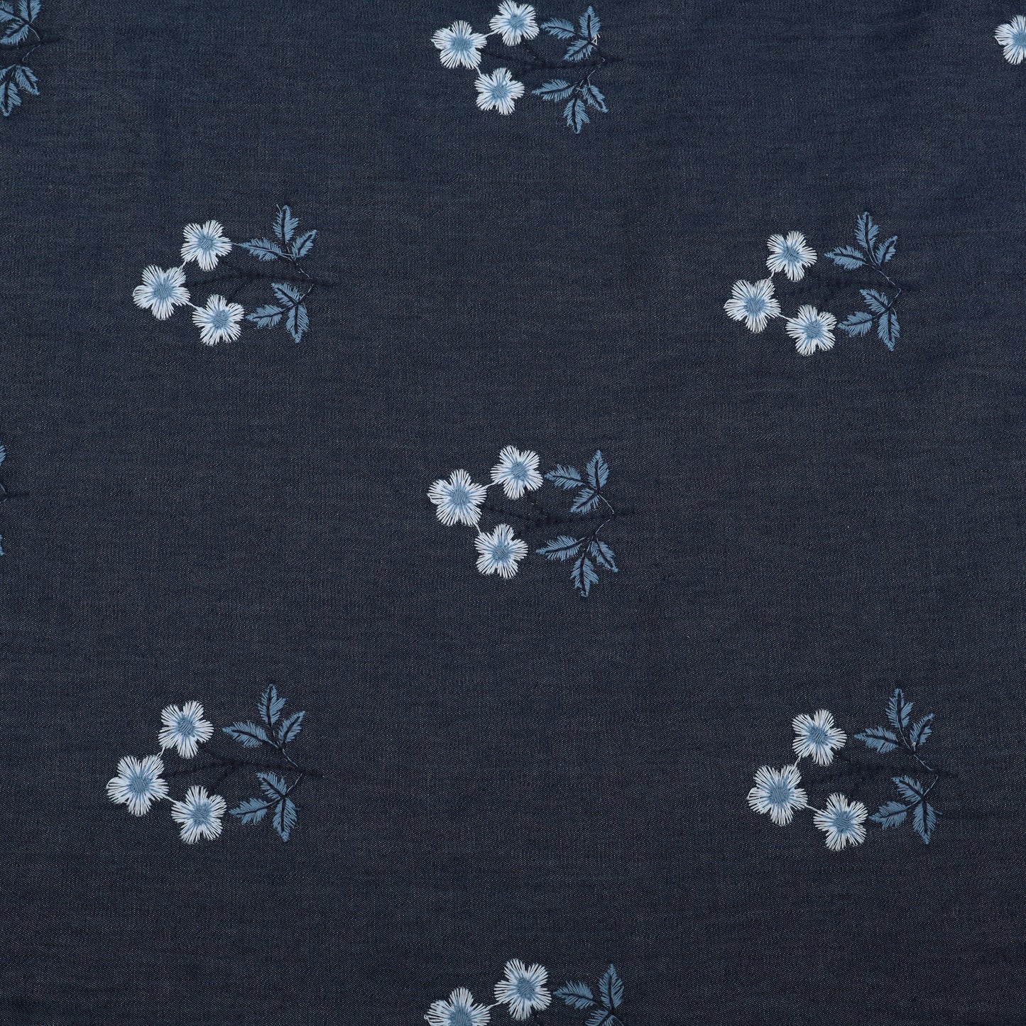 Denim Embroidery Fabric