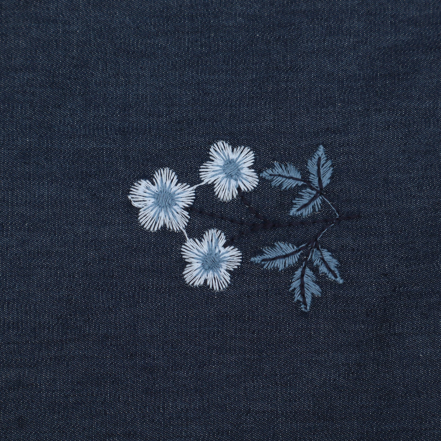 Denim Embroidery Fabric