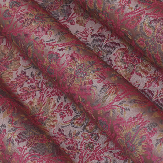 Powder Pink Color Tanchui Brocade Fabric