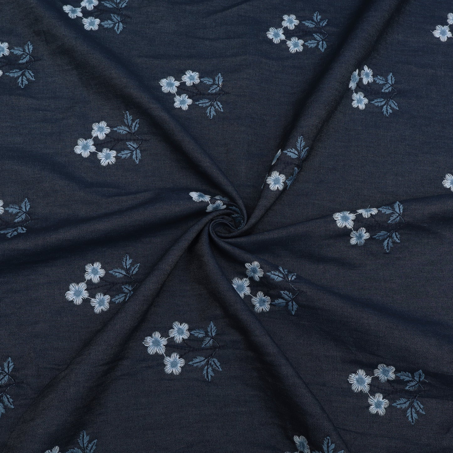 Denim Embroidery Fabric