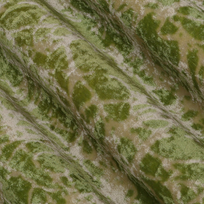 Neon Color Silk Velvet Print Fabric