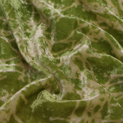 Neon Color Silk Velvet Print Fabric