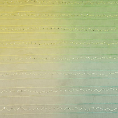 Shaded Chanderi Embroidery Fabric