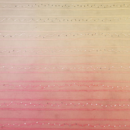 Shaded Chanderi Embroidery Fabric