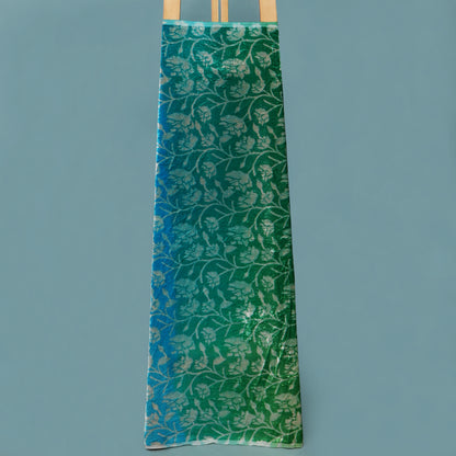 Shaded Color Silk Velvet Print Fabric