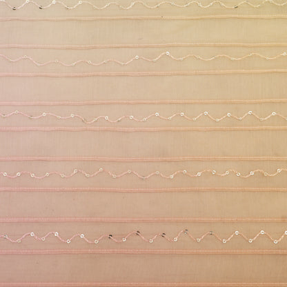 Shaded Chanderi Embroidery Fabric