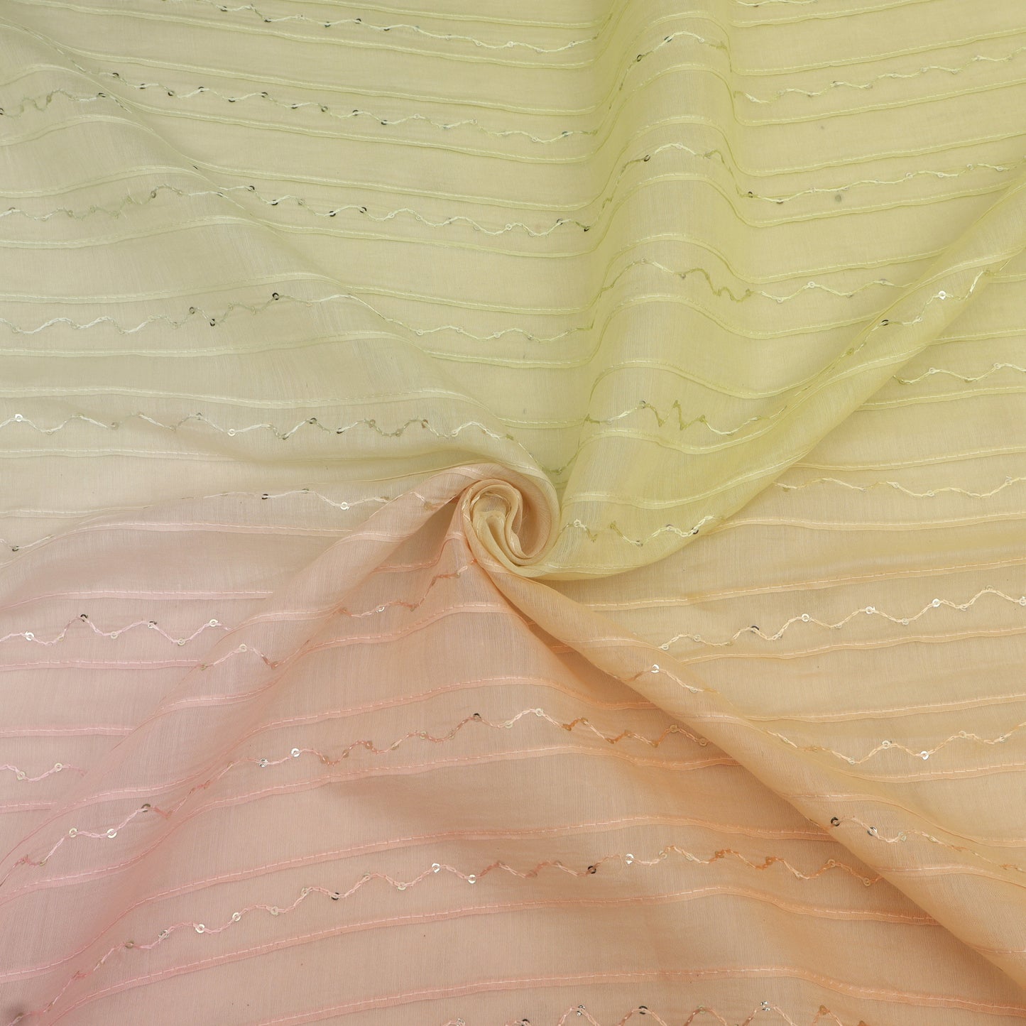 Shaded Chanderi Embroidery Fabric