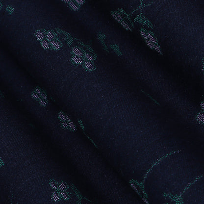 Blue Color Denim Embroidery Fabric