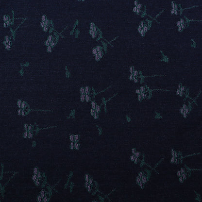 Blue Color Denim Embroidery Fabric