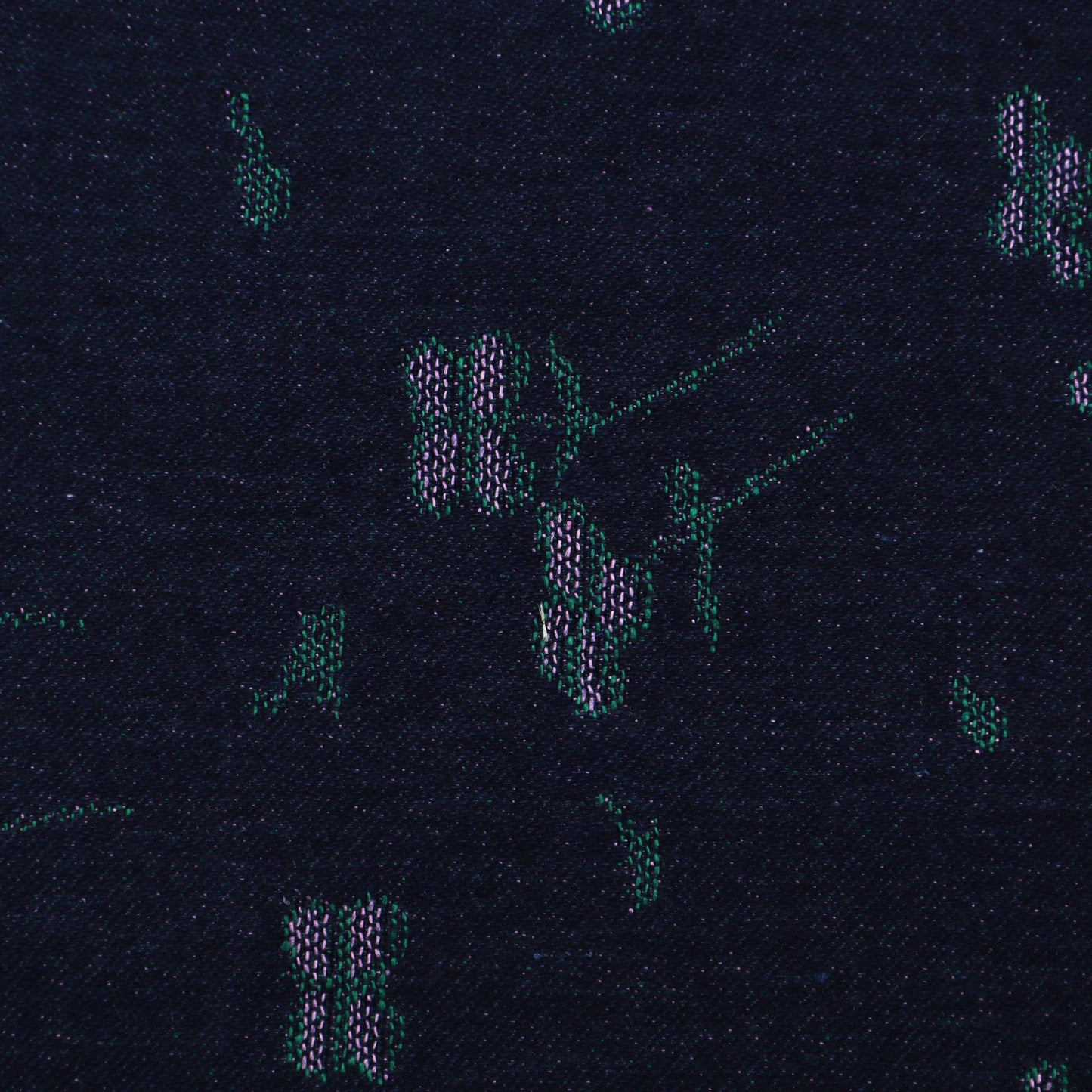 Blue Color Denim Embroidery Fabric