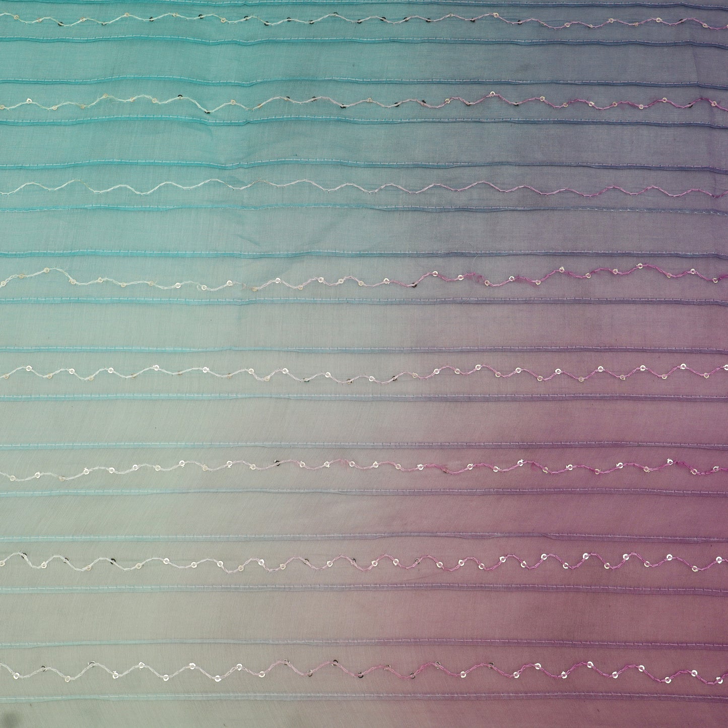 Shaded Chanderi Embroidery Fabric