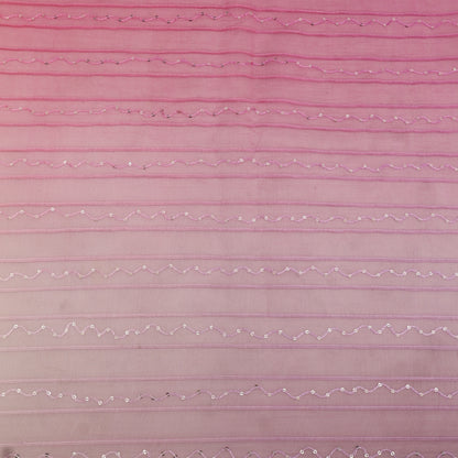Shaded Chanderi Embroidery Fabric