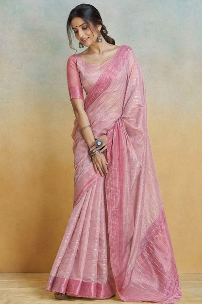 Shaded Chanderi Embroidery Fabric