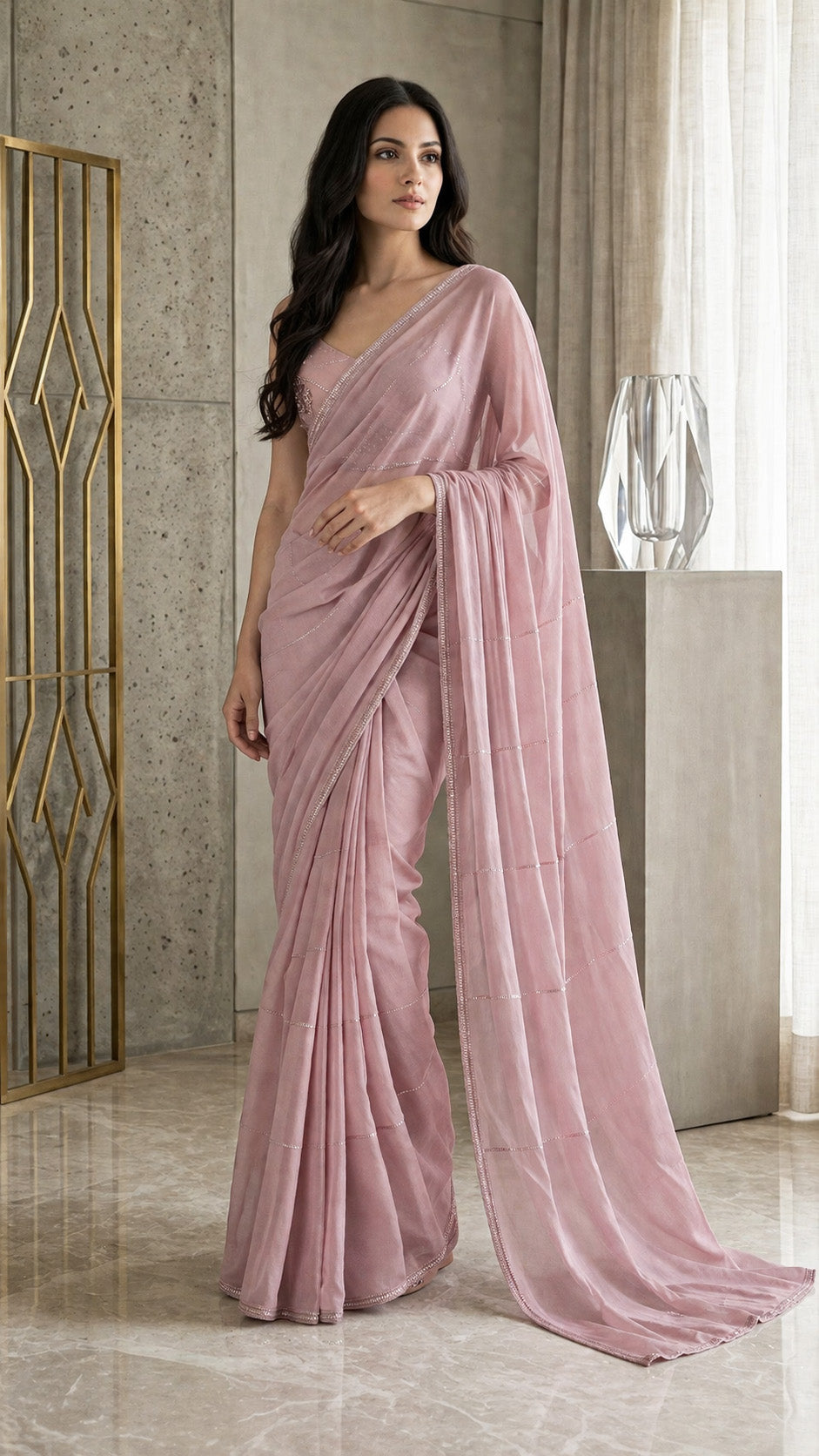 Chanderi Embroidery Fabric