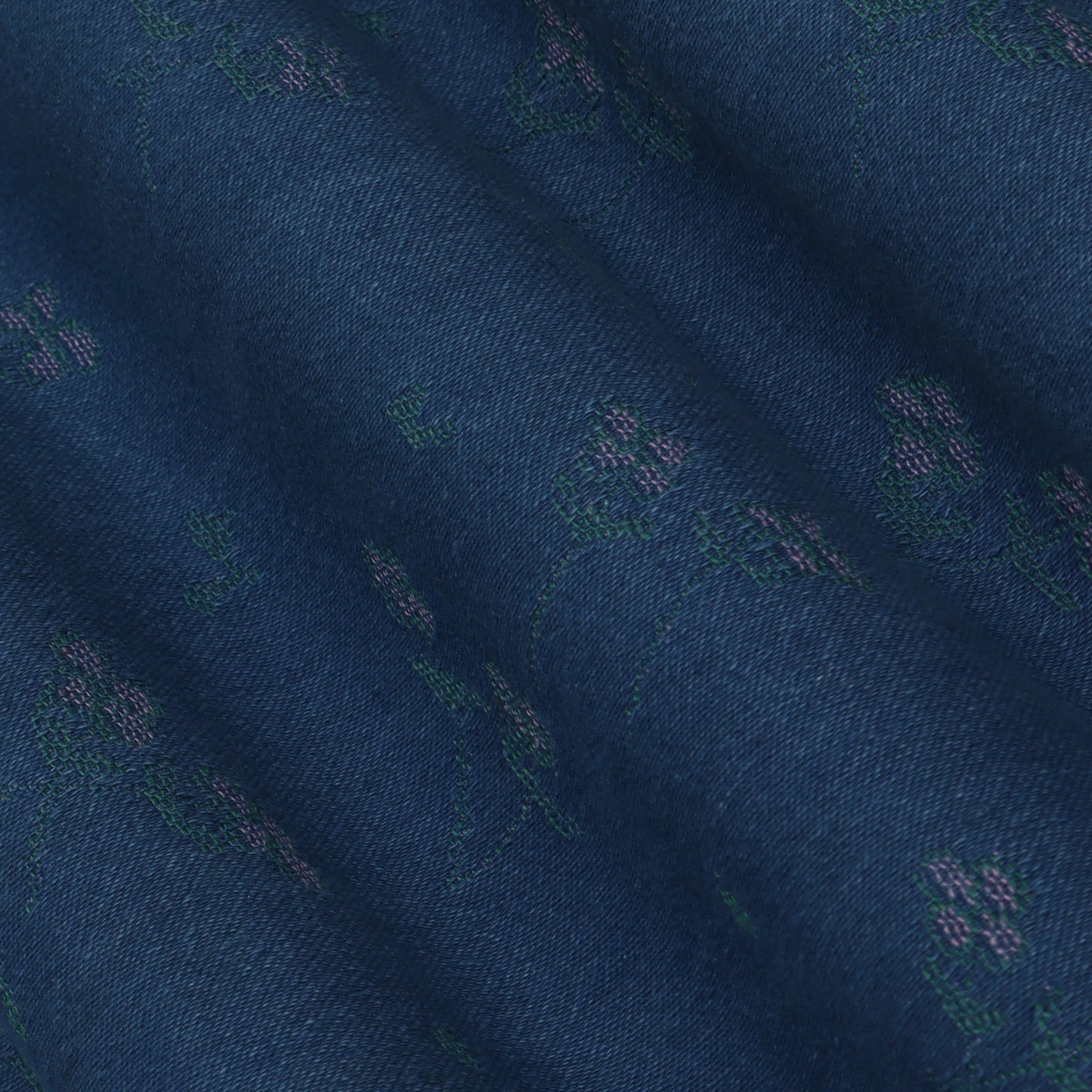 Blue Color Denim Embroidery Fabric