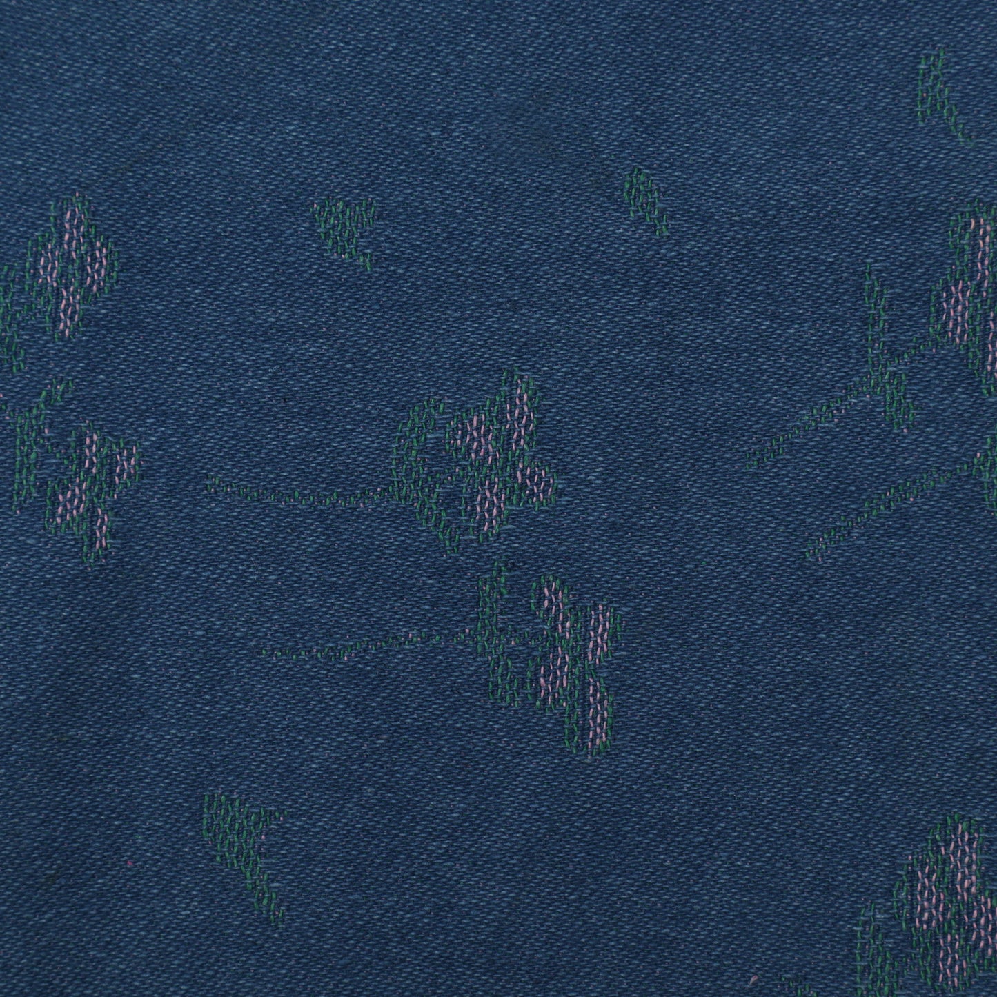 Blue Color Denim Embroidery Fabric