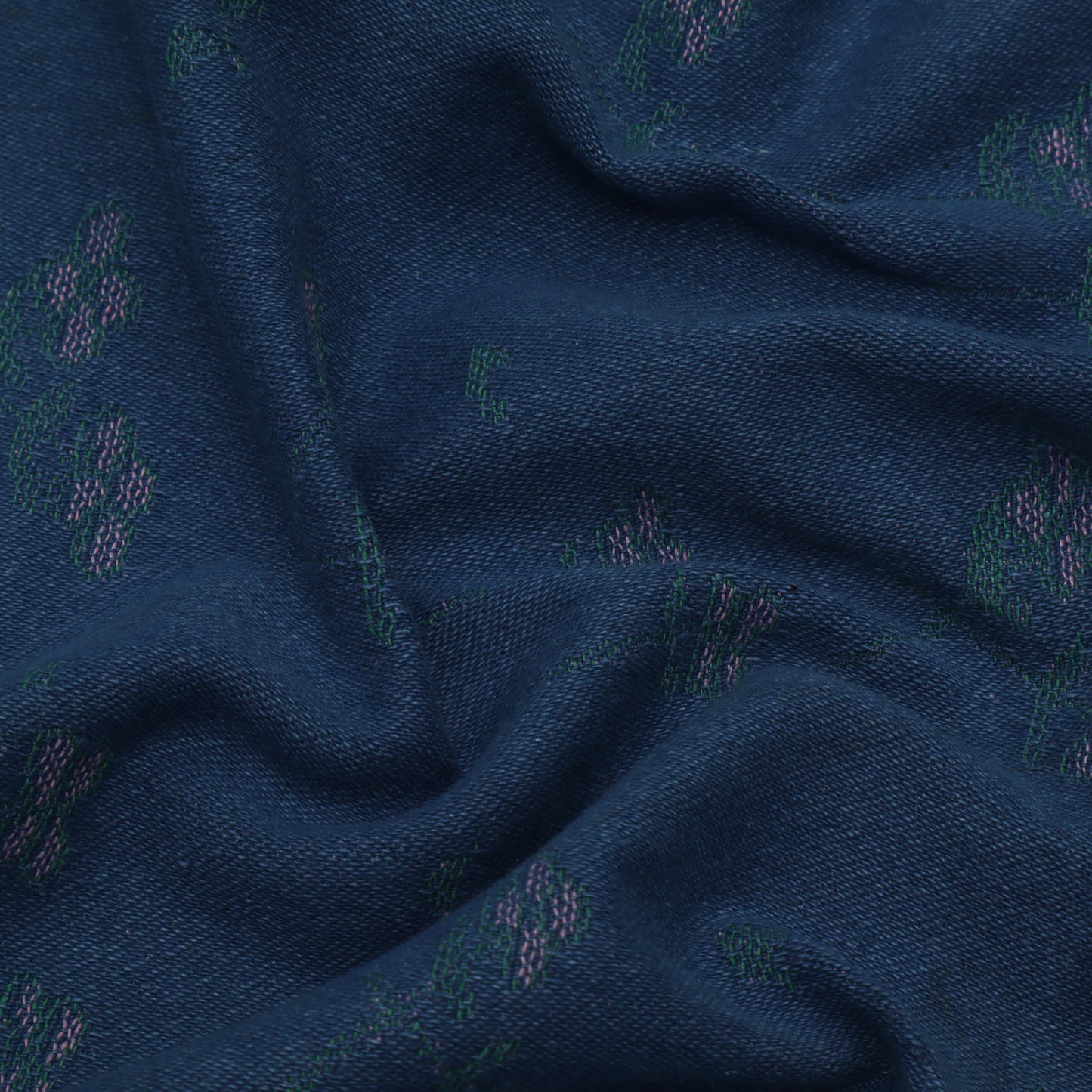 Blue Color Denim Embroidery Fabric