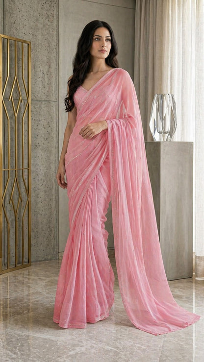 Chanderi Embroidery Fabric