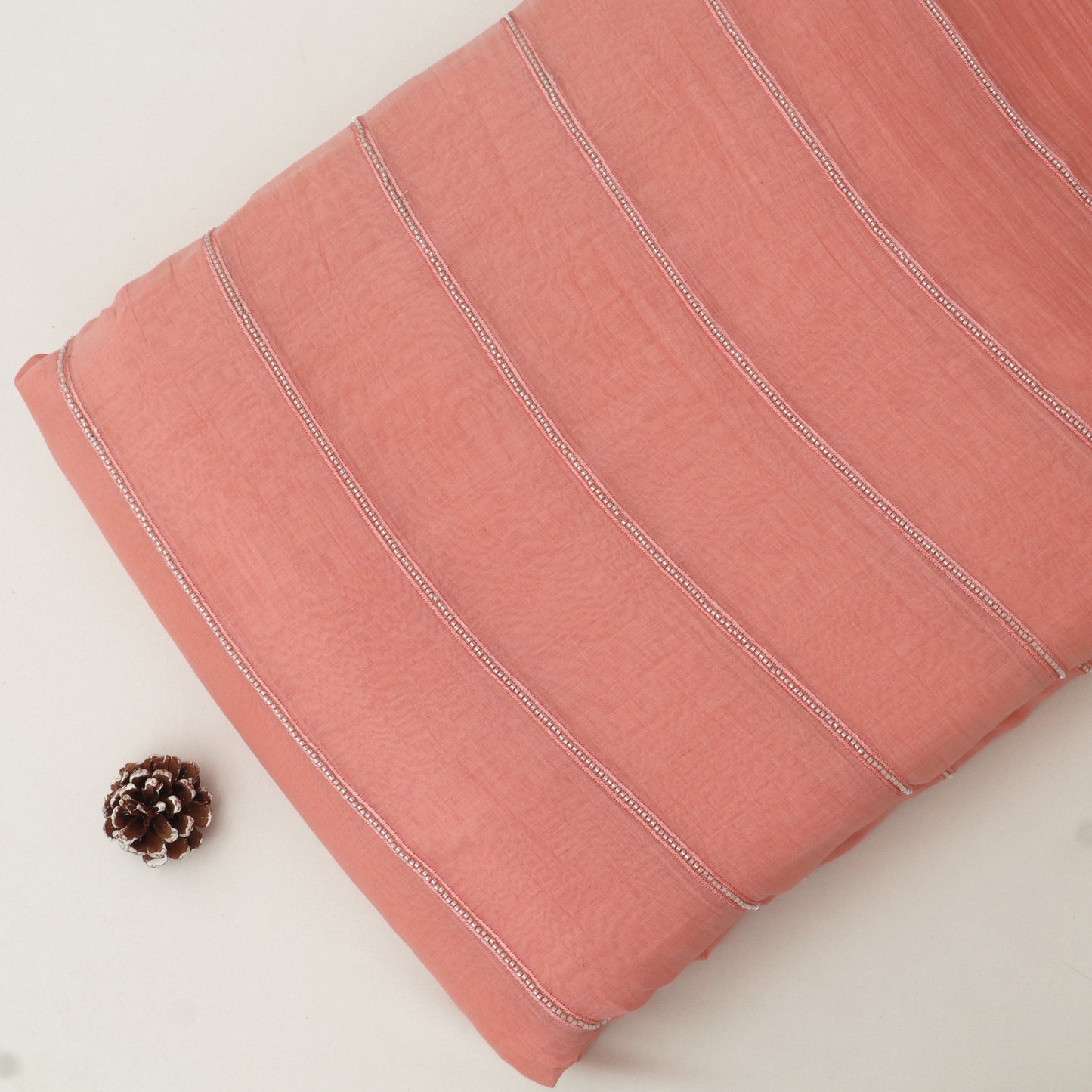 Chanderi Embroidery Fabric