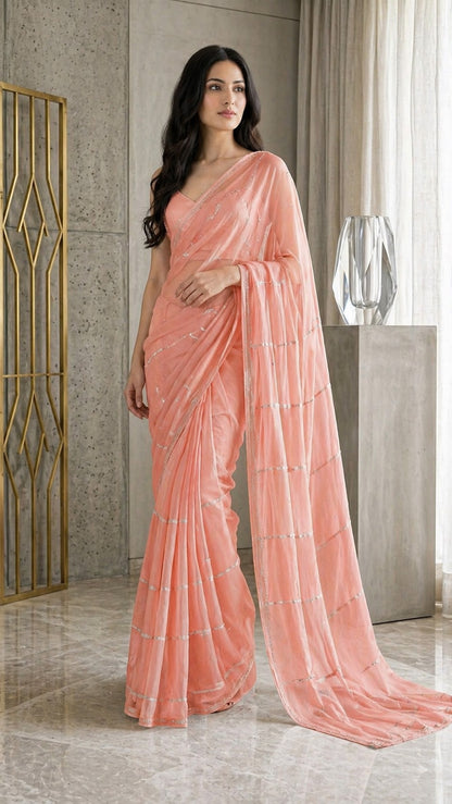 Chanderi Embroidery Fabric