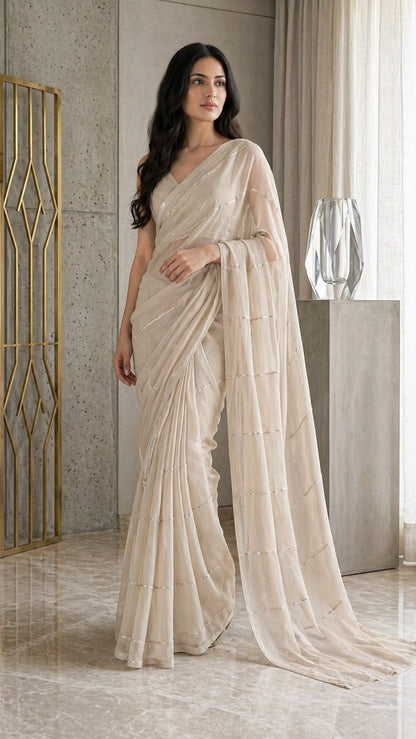 Chanderi Embroidery Fabric