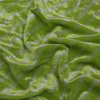 Neon Color Silk Velvet Lehria Print Fabric