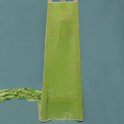 Neon Color Silk Velvet Lehria Print Fabric