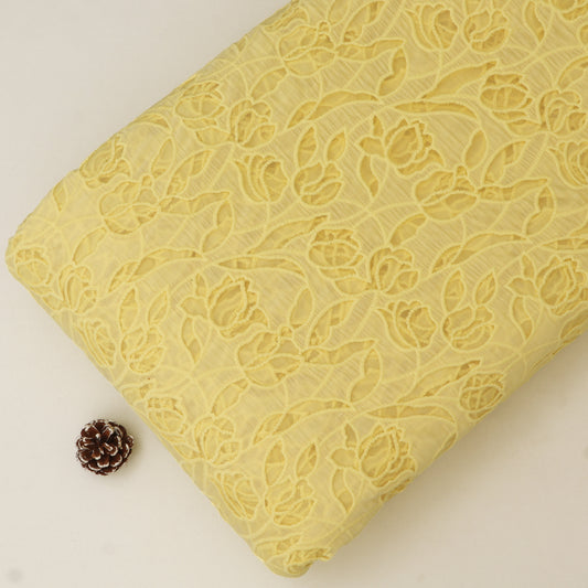 Chanderi Embroidery Fabric