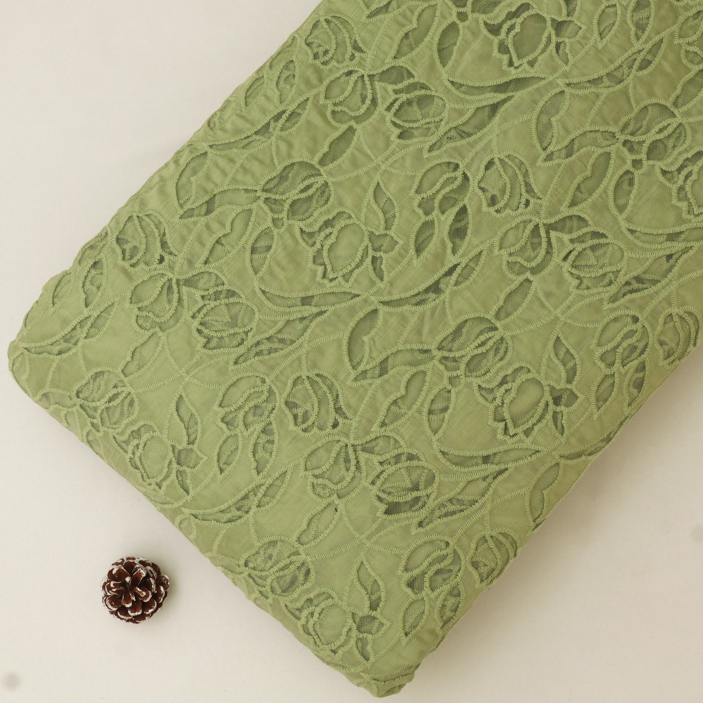Chanderi Embroidery Fabric
