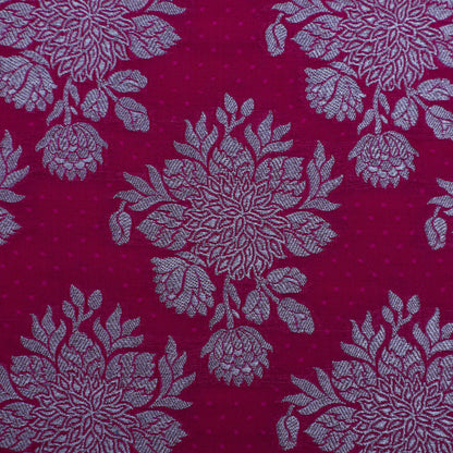 Rani Color Katan Boota Jaal Brocade Fabric