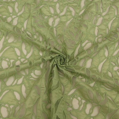 Chanderi Embroidery Fabric