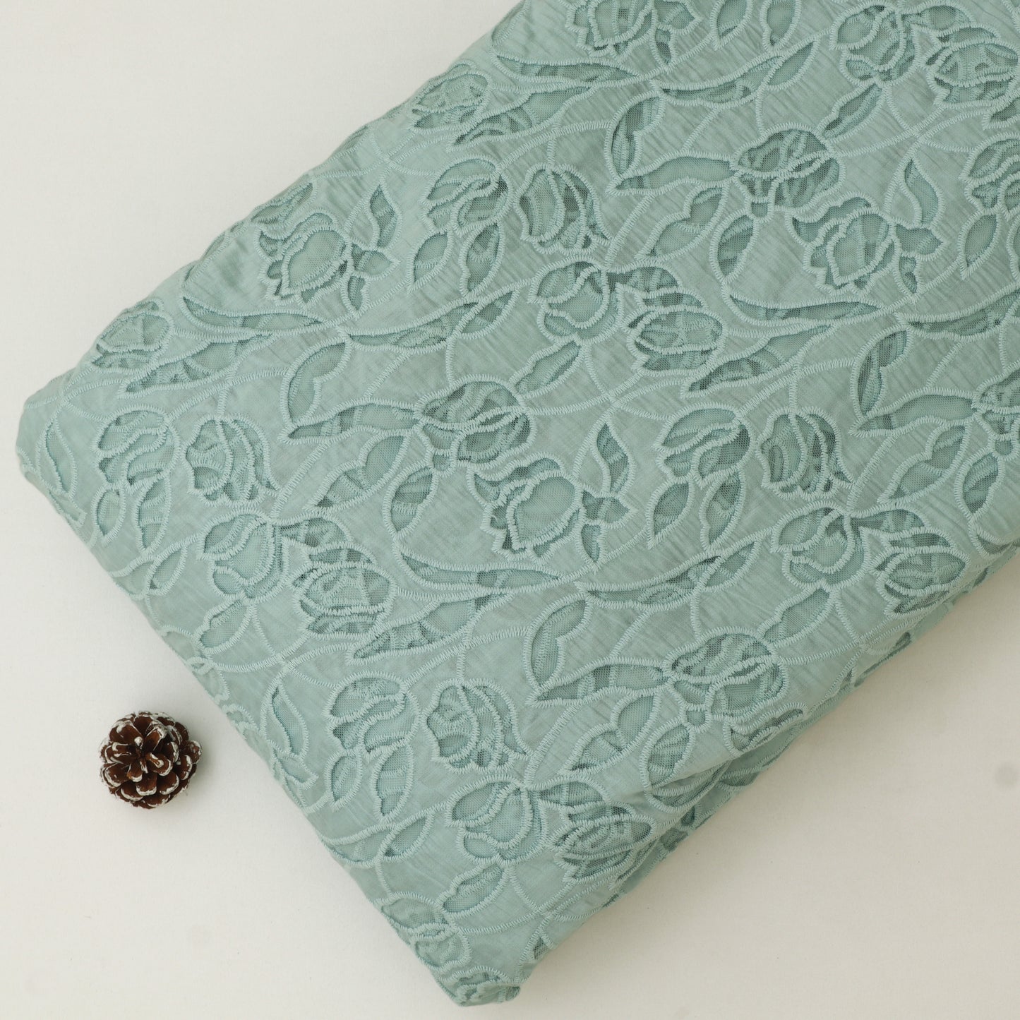 Chanderi Embroidery Fabric