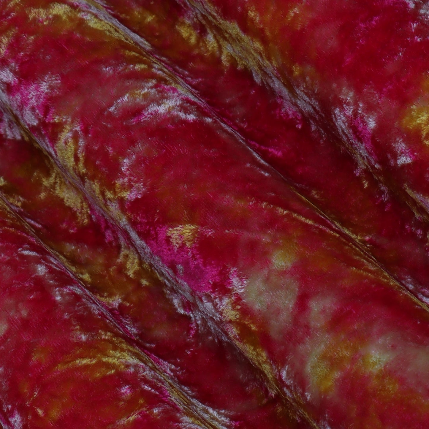 Multi-Colored Silk Velvet Print Fabric