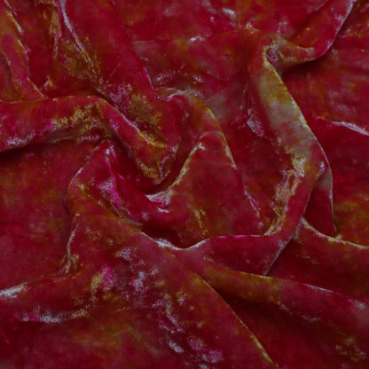 Multi-Colored Silk Velvet Print Fabric